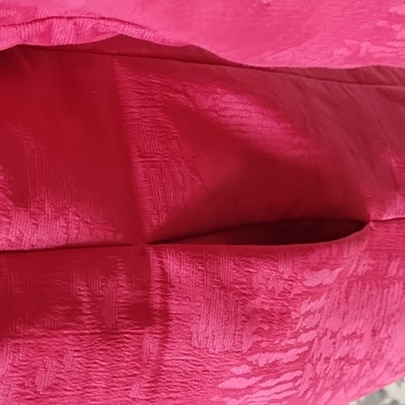 Chico's Fuchsia Pleat Back 3/4 Sleeve Boho Harajuku Textured Jacket - Picture 2 of 9